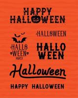 halloween quotes bundle vector