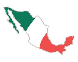 mexico map illustration vector