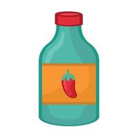 botella de salsa picante vector