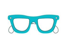 blue sunglasses design vector