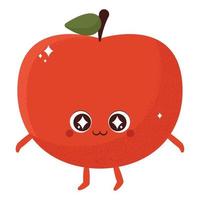 kawaii tomato illustration vector