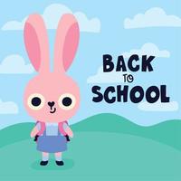 back to school card vector