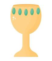 golden chalice design vector