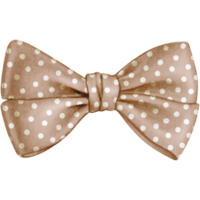 watercolor hand drawn cute silk bow png