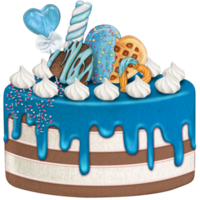 watercolor lovely cake png