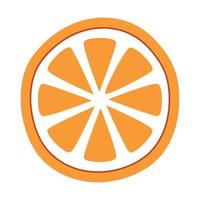 diseño de rodaja de naranja vector