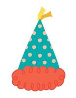 colored party hat vector