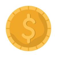 dollar coin design vector