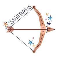 zodiac sagittarius constellation vector