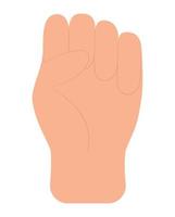 hand fist design vector