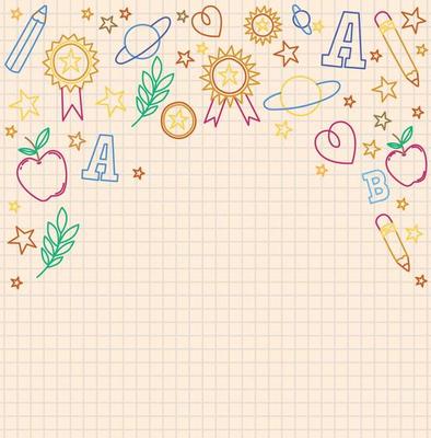 paper sheet with scrawl
