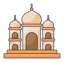 palacio taj mahal vector