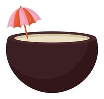 coconut drink design vector