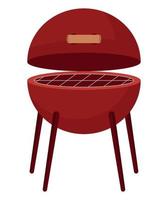 rojo parrilla diseño vector