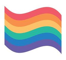 lgbtq flag illustration vector