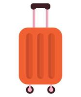 red trolley case vector
