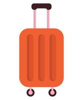 red trolley case vector