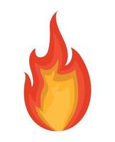 colored flame design vector