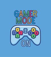 gamer mode poster vector