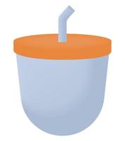 3d jugo taza vector