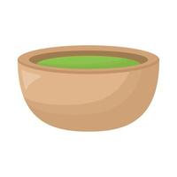 matcha tea cup design vector