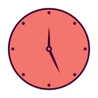 diseño de reloj rojo vector