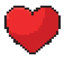 pixelated heart design vector