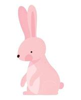 colored rabbit design vector