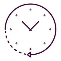 clock with arrow vector