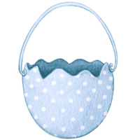 Aquarell Ostern Ei geformt Korb png