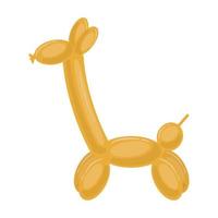 giraffe animal balloon vector