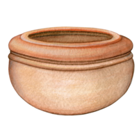 waterverf hand- getrokken traditioneel tuinieren middellandse Zee terracotta pot png