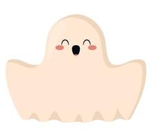 smiling ghost illustration vector