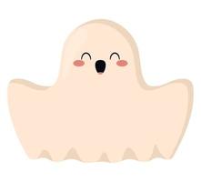 smiling ghost illustration vector