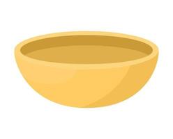 yellow bowl design vector