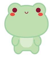 kawaii frog design vector