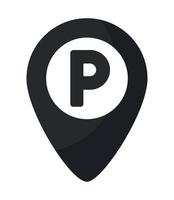 parking location mark vector