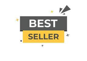 best seller Button. web template, Speech Bubble, Banner Label best seller. sign icon Vector illustration