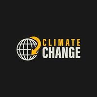 climate change logo vector