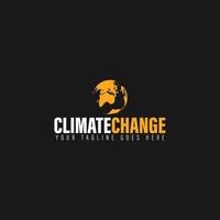 climate change logo vector