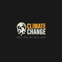 climate change logo vector