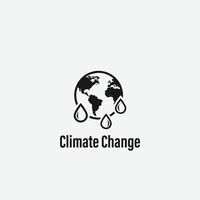 climate change logo vector