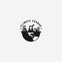 climate change logo vector