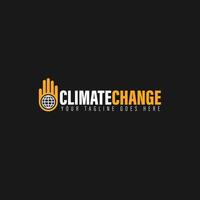 climate change logo vector