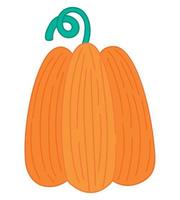 diseño de calabaza naranja vector