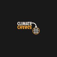 climate change logo vector