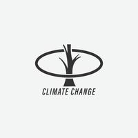 climate change logo vector