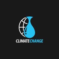 climate change logo vector