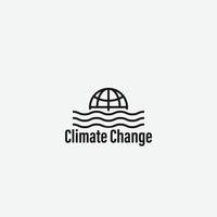 climate change logo vector
