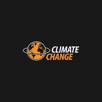 climate change logo vector